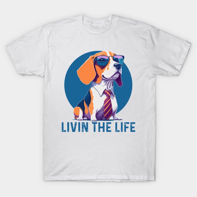 Begle in Shades Livin the Life T-Shirt by YDesigns